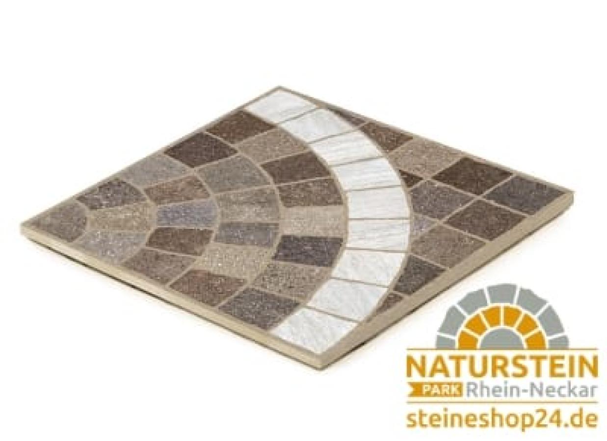 CUBETTI "ROSONE/CARRARA MARRONE" 60x60x2 cm Stonegres Keramik