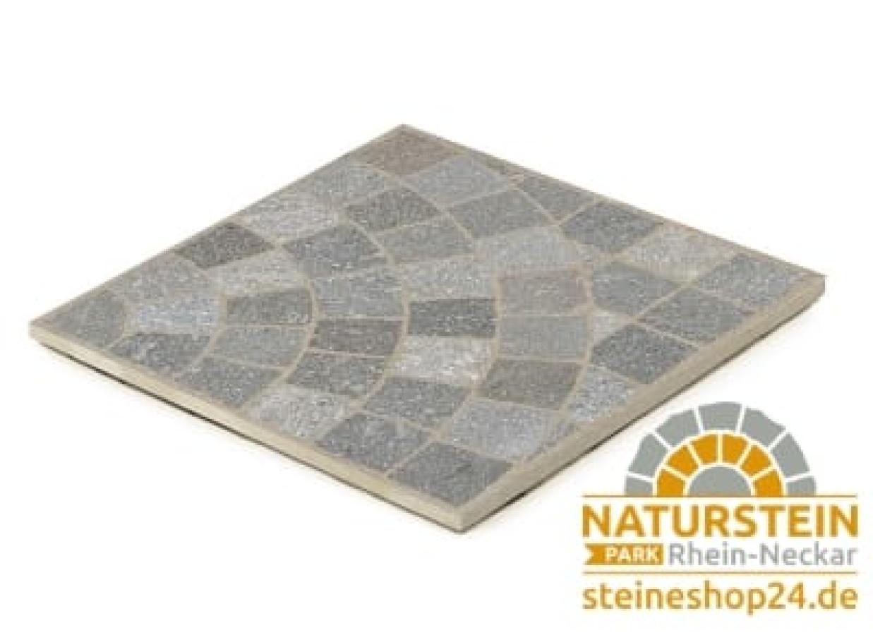 CUBETTI "VENTAGLIO PORFIDO GRIGIO" 60x60x2 cm Stonegres Keramik