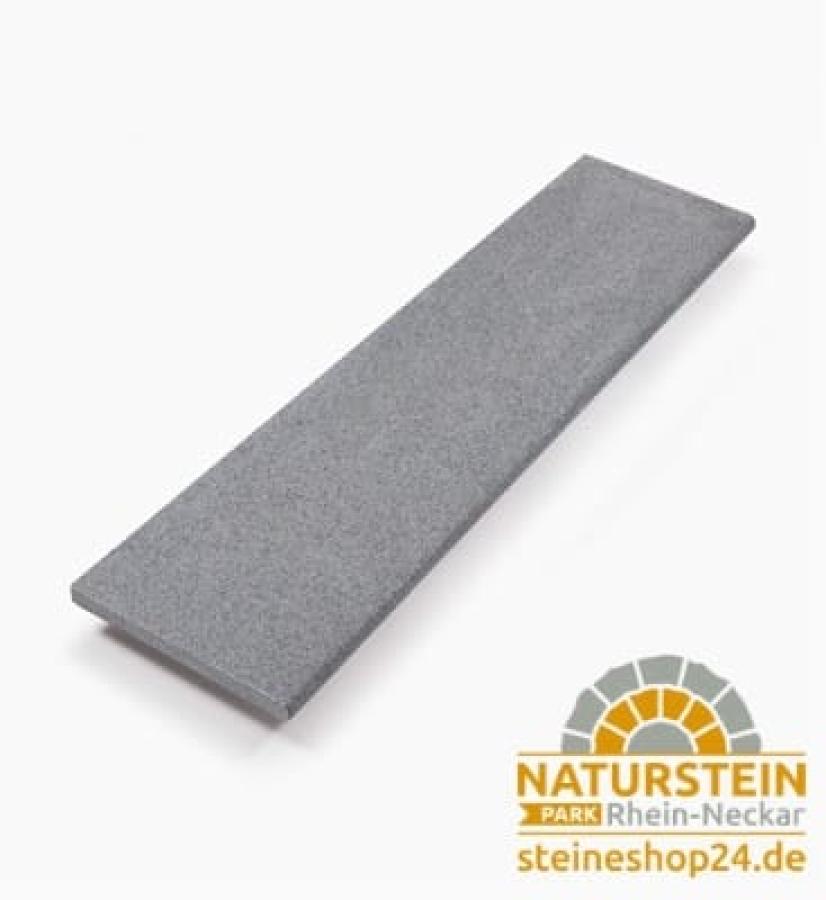 Trittstufen Granit "GALANT" (anthrazit) -geflammt- 130x33x3cm