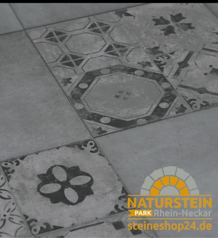 Verbundplatten Keramik AiO Emperor URBAN "MANHATTAN DEKOR" (mittelgrau)