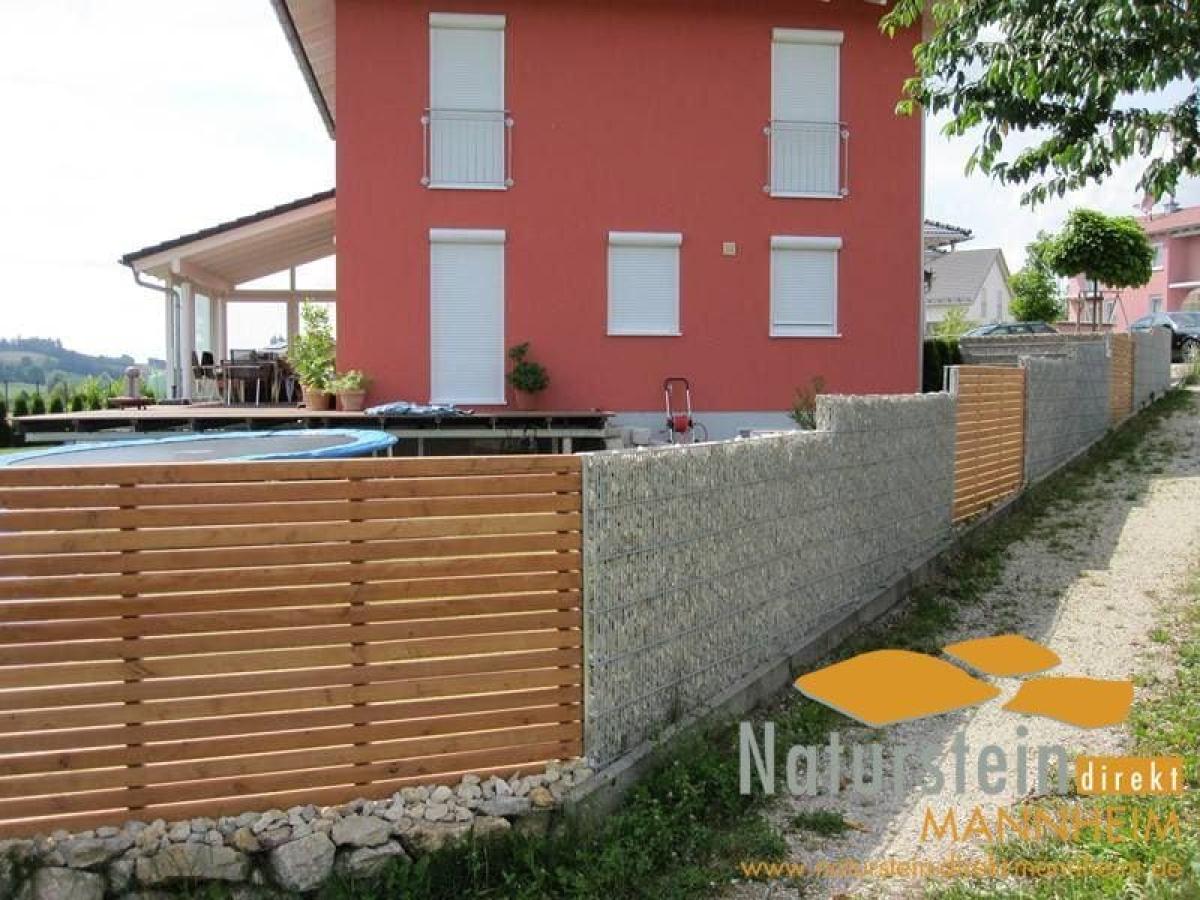 Profi-Systemgabione Erweiterungsement 10cm breit Höhe 103 cm Länge 253 cm zum Einbetonieren