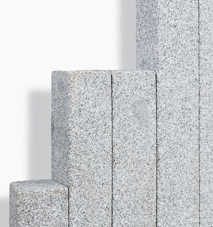 Palisaden Granit "BRISTOL SILVER" (hellgrau)