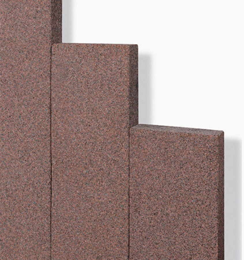 Palisaden Granit "RUBY RED" (rot) 6x20x100cm