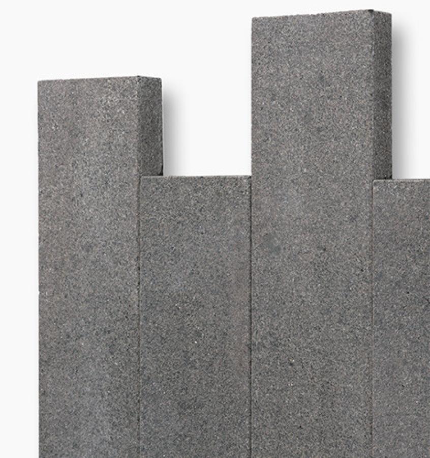 Palisaden Gabbro "VULANTIS" (anthrazit-schwarz) -satiniert-