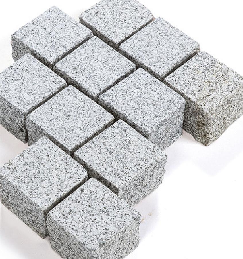 Pflastersteine Granit "BRISTOL SILVER" (hellgrau)
