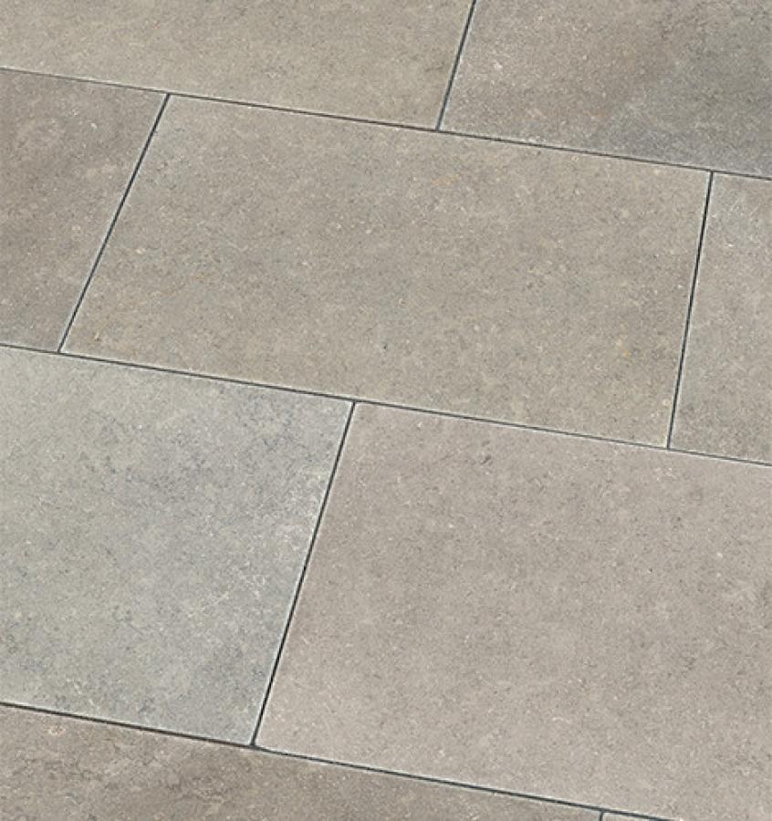Terrassenplatten Kalkstein "ANUBIS" (braun-grau) -antik-