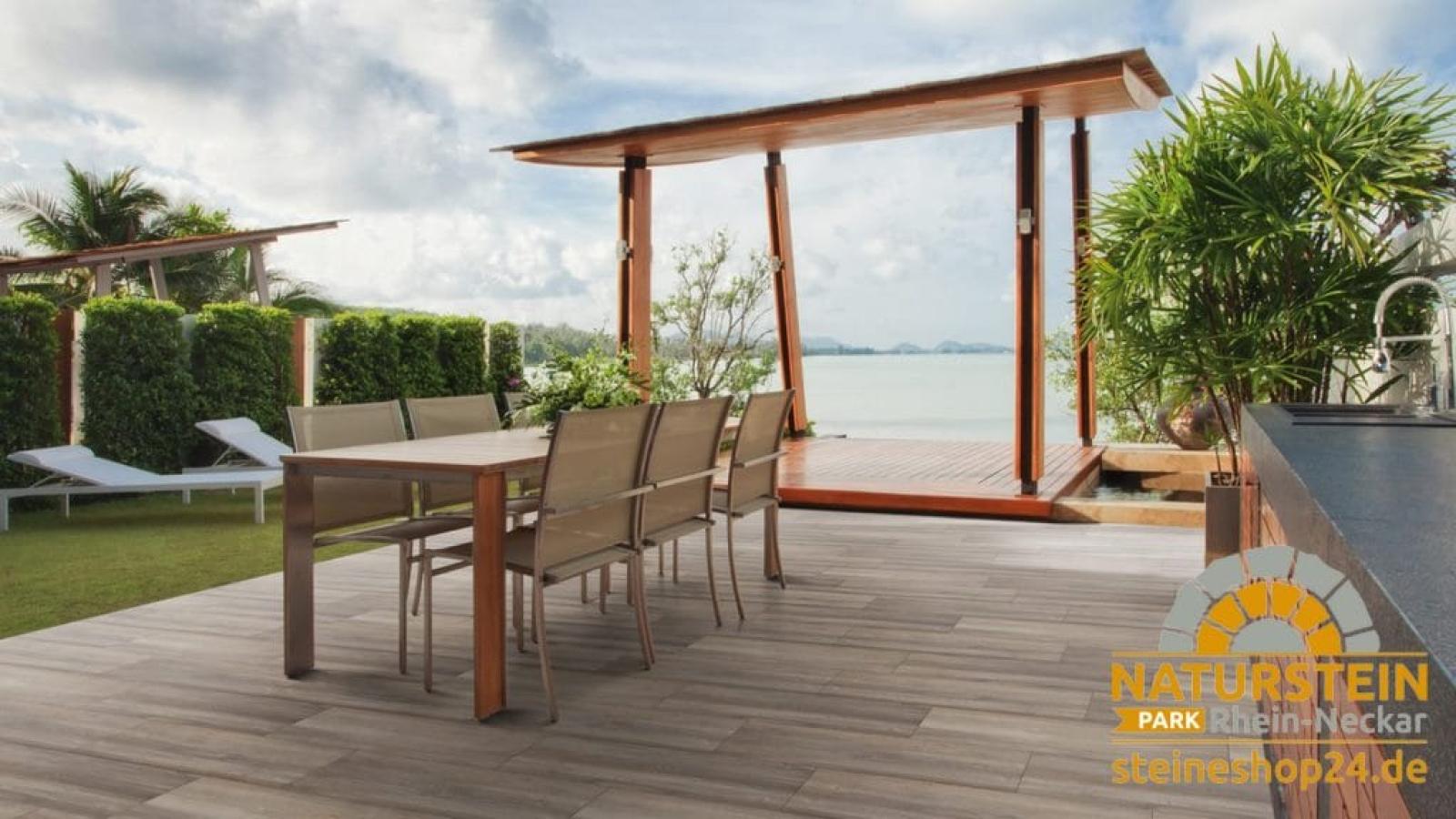 Aio Keramik Platten Emperor Country "Walnut" 80x40x2+4 cm