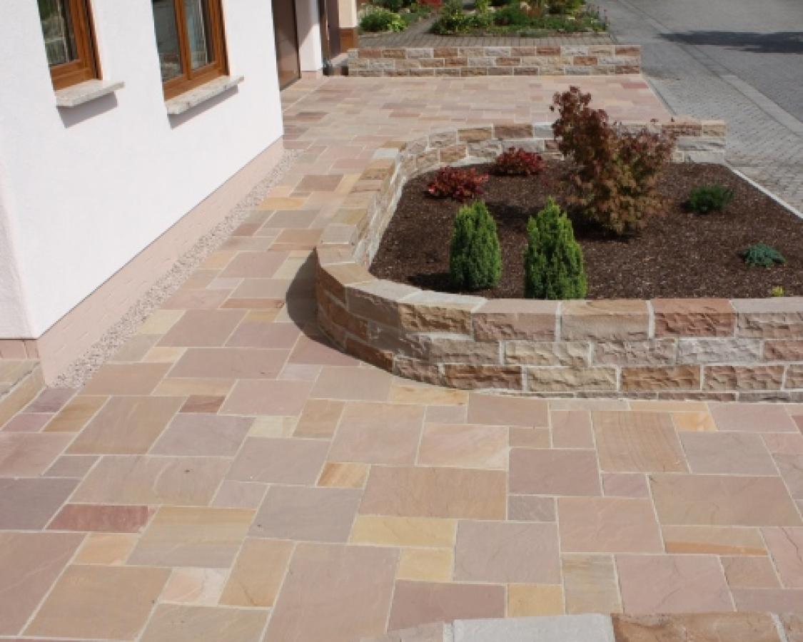 Terrassenplatten Sandstein "NEVADA" spaltrau
