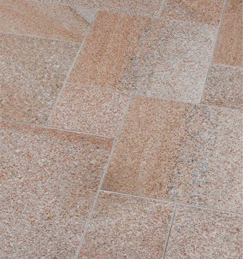 Terrassenplatten Granit "SUN" geflammt & gebürtet