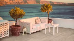 Preview: VINTAGE "HELL" Outdoor Wood Keramik