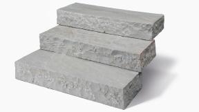 Preview: Blockstufen Sandstein "ARTOS" (grau)