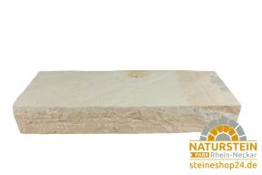Preview: Blockstufen Sandstein "LEMON-MINT" (hellbeige-mint)
