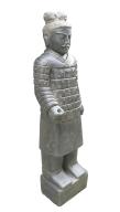 Preview: Stehender Krieger, Naturstein, Höhe 175cm