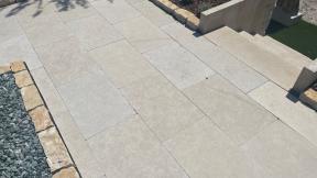 Preview: Terrassenplatten Kalkstein "CÄSAR" (creme-beige) -antik-