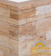 Preview: Kastellmauersteine Travertin "DORATO" (gold-gelb-beige)