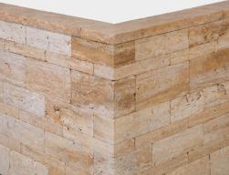 Preview: Kastellmauersteine Travertin "DORATO" (gold-gelb-beige)