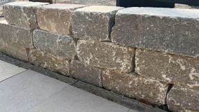 Preview: Mauersteine Muschelkalk "SILVERSUN ANTIK" (braun-grau)