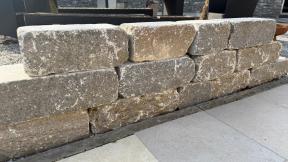 Preview: Mauersteine Muschelkalk "SILVERSUN ANTIK" (braun-grau)