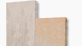 Preview: Palisaden Sandstein "SAHARA" (beige-sand-grau-braun)