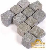 Preview: Pflastersteine Gneis "LUCIA" (grau-gelblich-gemischt) 9x9x9cm (8/10)