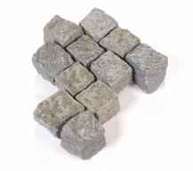 Preview: Pflastersteine Gneis "LUCIA" (grau-gelblich-gemischt) 9x9x9cm (8/10)