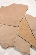 Preview: Polygonalplatten Sandstein "MANDALA" (gelb-hellbeige) ca. 2,5 cm Stärke