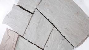 Preview: Polygonalplatten Sandstein "ARTOS" (grau) ca. 2,5 cm Stärke