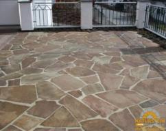 Preview: Polygonalplatten Sandstein "SAHARA" (beige-sand-grau-baun) ca. 2,5 cm Stärke