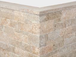 Preview: Schlossmauersteine Travertin "ARAGON" (braun-beige) -antik-