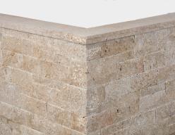 Preview: Schlossmauersteine Travertin "NOCE" (hellbraun)