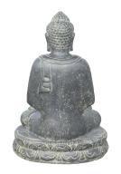 Preview: Sitzender Buddha, Indien, Kunststein, handgefertigt und bemalt, Höhe 80cm