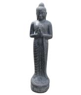 Preview: Stehender Buddha, Indien, Steinguss Höhe 158cm