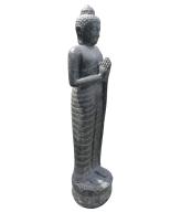 Preview: Stehender Buddha, Indien, Steinguss Höhe 158cm