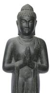 Preview: Stehender Buddha, Indien, Steinguss Höhe 192cm