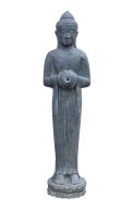 Preview: Sitzender Buddha mit Schale als Wasserspiel, Höhe 150 cm