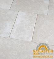 Preview: Terrassenplatten Kalkstein "CÄSAR" (creme-beige) -antik-