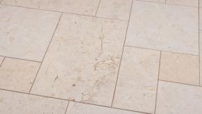Preview: Terrassenplatten Kalkstein "SINDBAD" (gelb-beige) -antik-