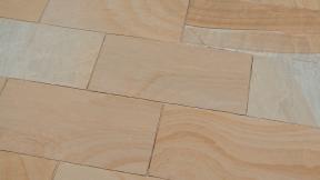 Preview: Terrassenplatten Sandstein "SAHARA" spaltrau