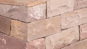 Preview: Mauersteine Sandstein "NEVADA" (rötlich-braun-bunt)