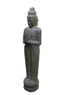 Preview: Buddha-Figur stehend - Steinmetzarbeit - Höhe 175cm