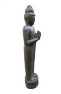 Preview: Buddha-Figur stehend - Steinmetzarbeit - Höhe 175cm