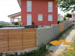 Preview: Profi-Systemgabione Erweiterungsement 10cm breit Höhe 103 cm Länge 253 cm zum Einbetonieren