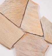 Preview: Polygonalplatten Quarzit "GIALLO" (gelb) ca. 2-4 cm Stärke