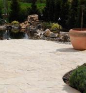 Preview: Polygonalplatten Kalkstein "Dalmacija" (creme/beige/gelb) ca. 2,5-3 cm Stärke