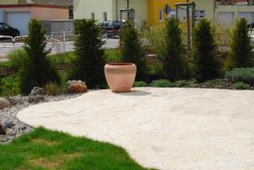 Preview: Polygonalplatten Kalkstein "Dalmacija" (creme/beige/gelb) ca. 2,5-3 cm Stärke