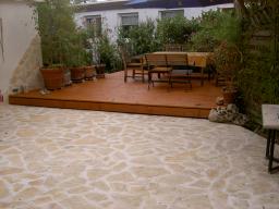 Preview: Polygonalplatten Kalkstein "Dalmacija" (creme/beige/gelb) ca. 2,5-3 cm Stärke