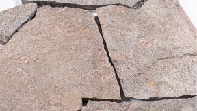 Preview: Polygonalplatten Porphyr "TRENTINO DÜNN" (rotbraun-grau-gemischt) ca. 1-3 cm Stärke