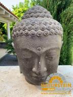 Preview: Buddha-Kopf (Steinguss) Höhe 34, 50, 75, 100, 132 und 150cm