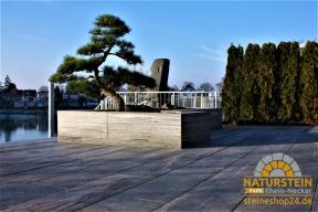 Preview: Terrassenplatten Gneis "BIANKA" (silbergrau-liniert)