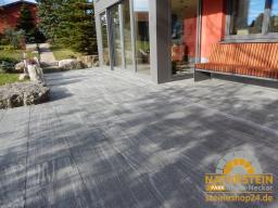 Preview: Terrassenplatten Gneis "BIANKA" (silbergrau-liniert)
